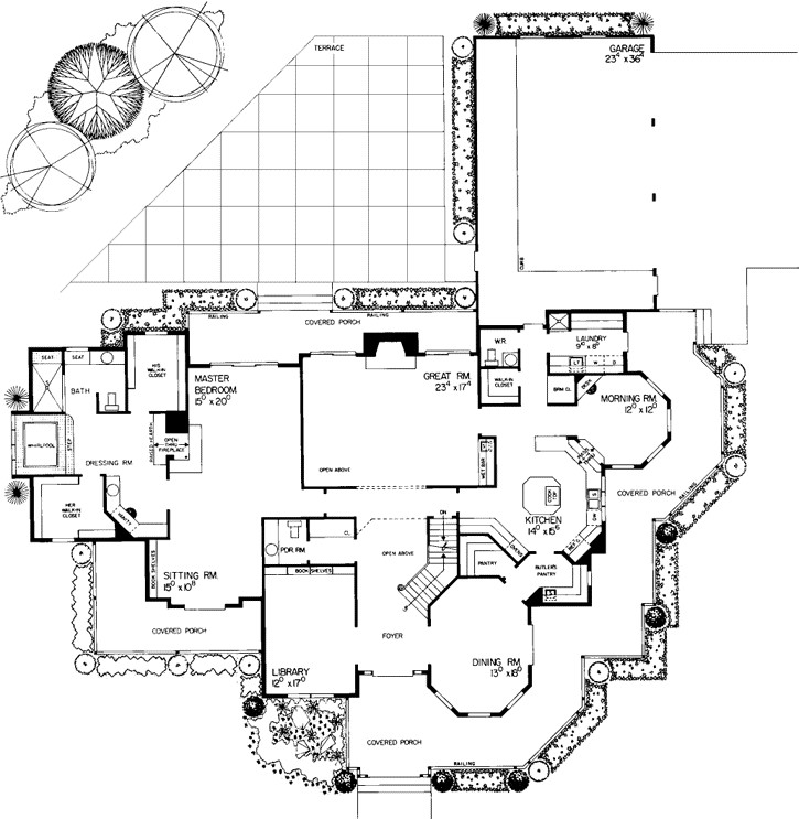 interior floor plan outline